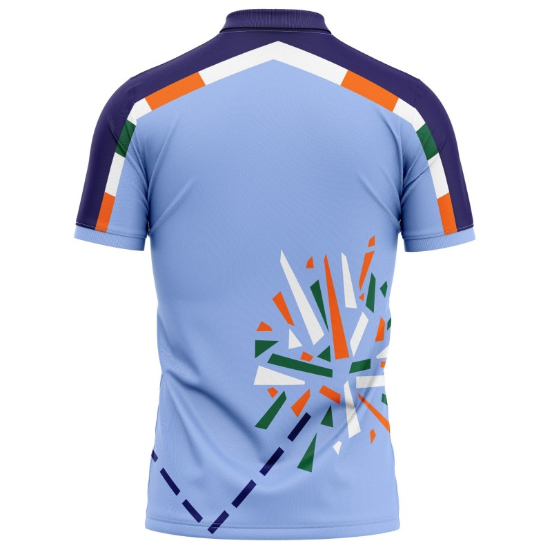 India 1996 ICC Champions Trophy Half Sleeves Cricket Fan Jersey - 100% Dryfit Polyester - With Name Personalisation India 1996 ICC Champions Trophy Half Sleeves Cricket Fan Jersey - 100% Dryfit Polyester - With Name Personalisation