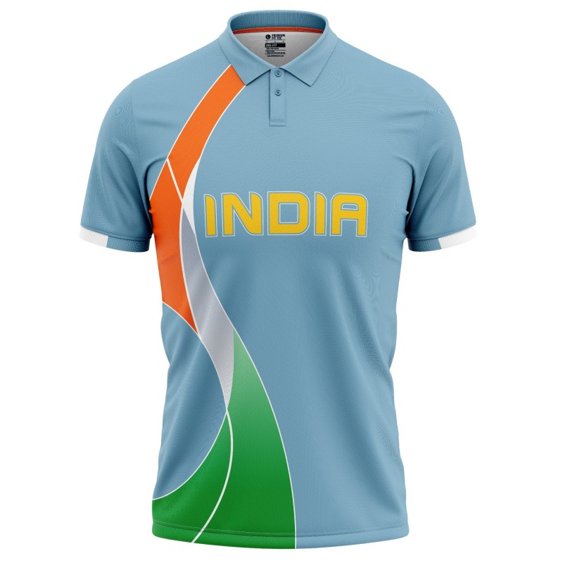India T20 World Cup 2007 Half Sleeves Cricket Fan Jersey - 100% Dryfit Polyester - With Name Personalisation India T20 World Cup 2007 Half Sleeves Cricket Fan Jersey - 100% Dryfit Polyester - With Name Personalisation