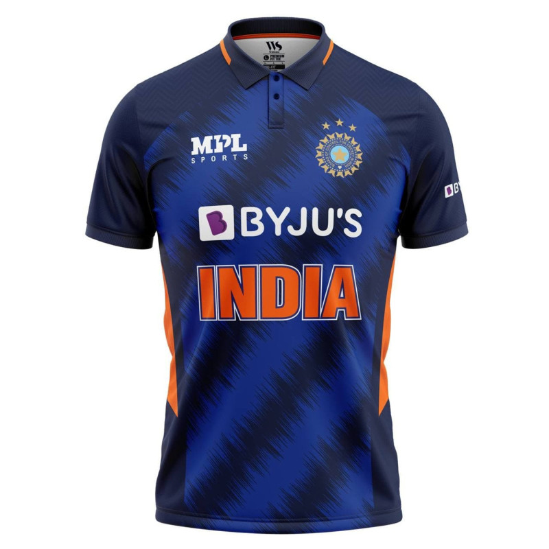 India T20 World Cup 2021 Half Sleeves Cricket Fan Jersey - 100% Dryfit Polyester - With Name Personalization India T20 World Cup 2021 Half Sleeves Cricket Fan Jersey - 100% Dryfit Polyester - With Name Personalization