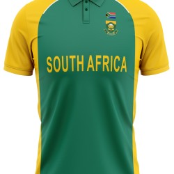 South Africa 2011 ICC World Cup Half Sleeves Cricket Fan Jersey - 100% Dryfit Polyester - With Name Personalisation South Africa 2011 ICC World Cup Half Sleeves Cricket Fan Jersey - 100% Dryfit Polyester - With Name Personalisation