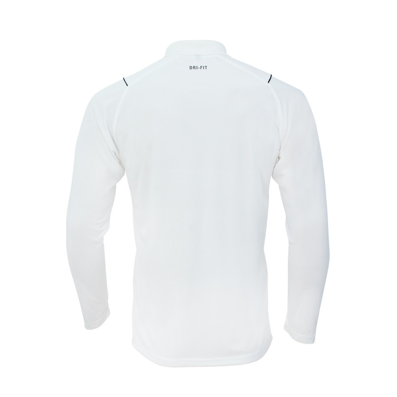 Whitedot Omega Quick Dry Full Sleeves Polo T-Shirt - White
