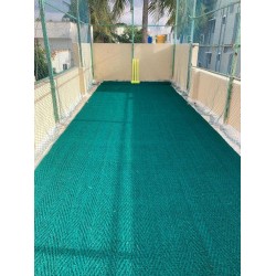 Outdoor Cricket Pitch Coir Mat - Green Premium