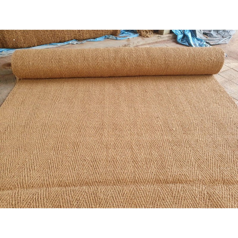 Outdoor Cricket Pitch Coir Mat - Brown Beige