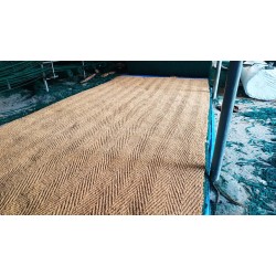 Outdoor Cricket Pitch Coir Mat - Brown Beige