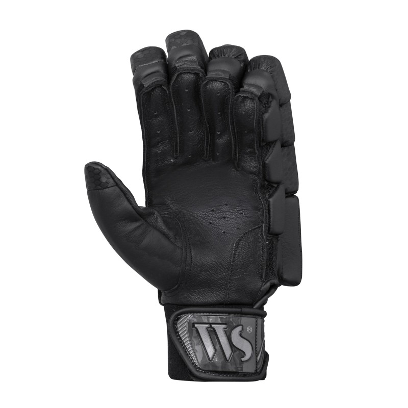 Whitedot Egret Black Cricket Batting Gloves Whitedot Egret Black Cricket Batting Gloves