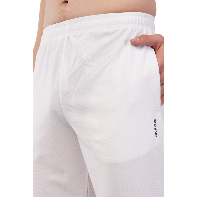 Whitedot Novelty Quick Dry Cricket Trouser Pants - White Whitedot Novelty Quick Dry Cricket Trouser Pants - White
